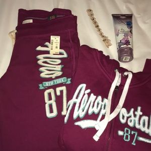 Aeropostale set.FREE bath&body works lotion+choker